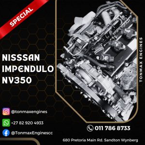 Nissan impendulo NV350 Engine